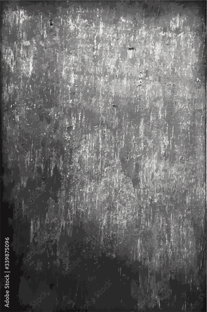 Fototapeta premium Abstract grunge scratched wooden background in monochrome colors. Overlay texture of old weathered wood. Easy to create some distress effect in your design. Scalable vector illustration in EPS8.