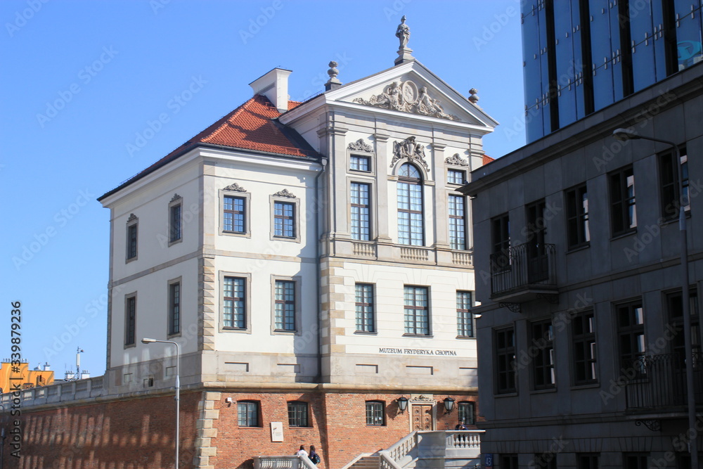 Obraz premium street in the city Warshav Poland