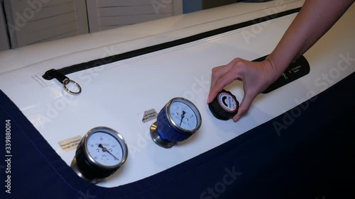 Doctor used electronic medical equipment - hyperbaric chamber

