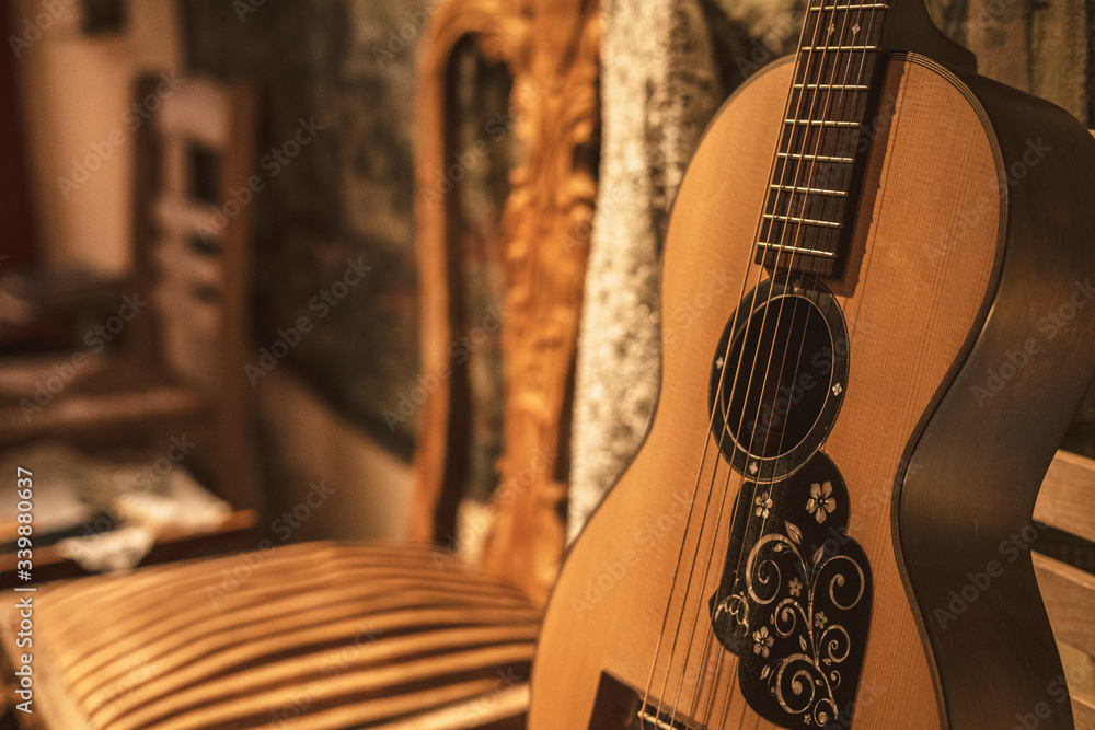 Photography Poster Vintage spanish greek classic guitar | Wall Art