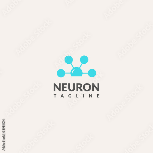 Abstract Neuron Logo, Mental Health Logo