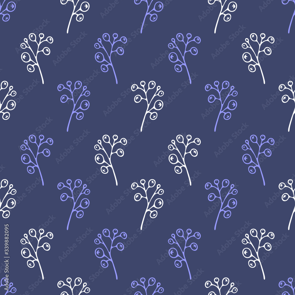 Fototapeta premium Seamless pattern with different branches