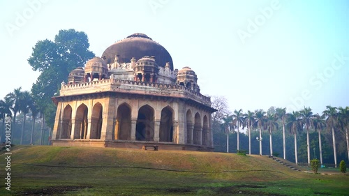 Lodi Gardens or Lodhi Gardens is a city park situated in New Delhi, India. Spread over 90 acres, it contains, Mohammed Shah's Tomb, Tomb of Sikandar Lodi, photo