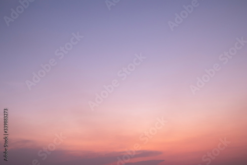 Purple sky background in twilight time