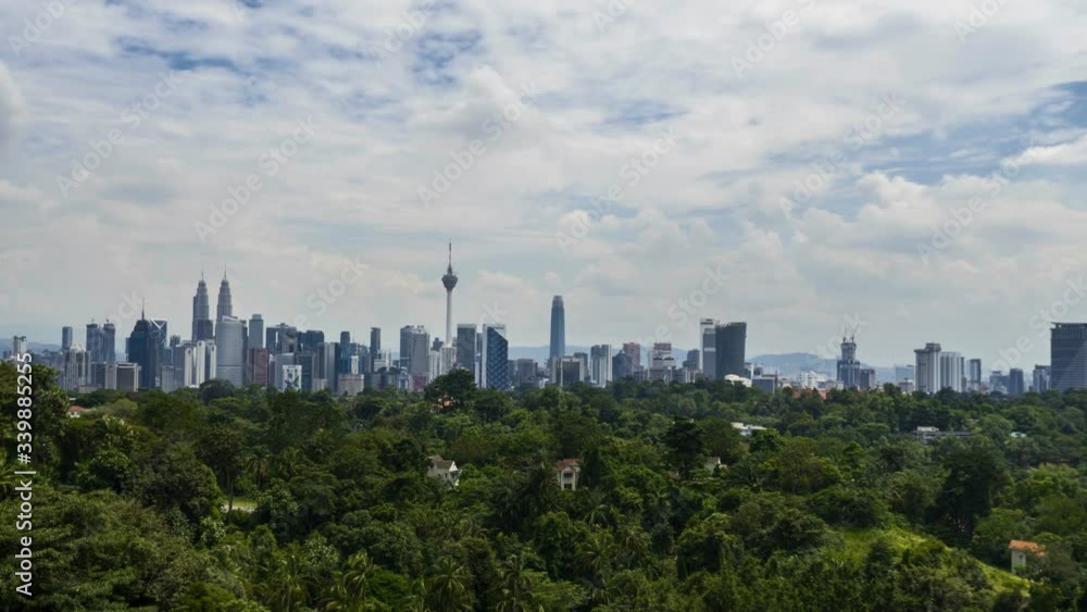 cityscape of Kuala Lumpur, Malaysia in the afternoon, Motion time lapse. cityscape of Kuala Lumpur, Malaysia in the afternoon, Motion time lapse.
