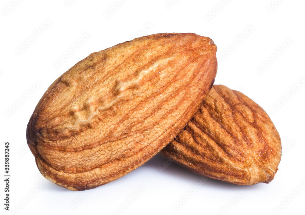 clipping path almond isolated on white background clipping path almond isolated on white background