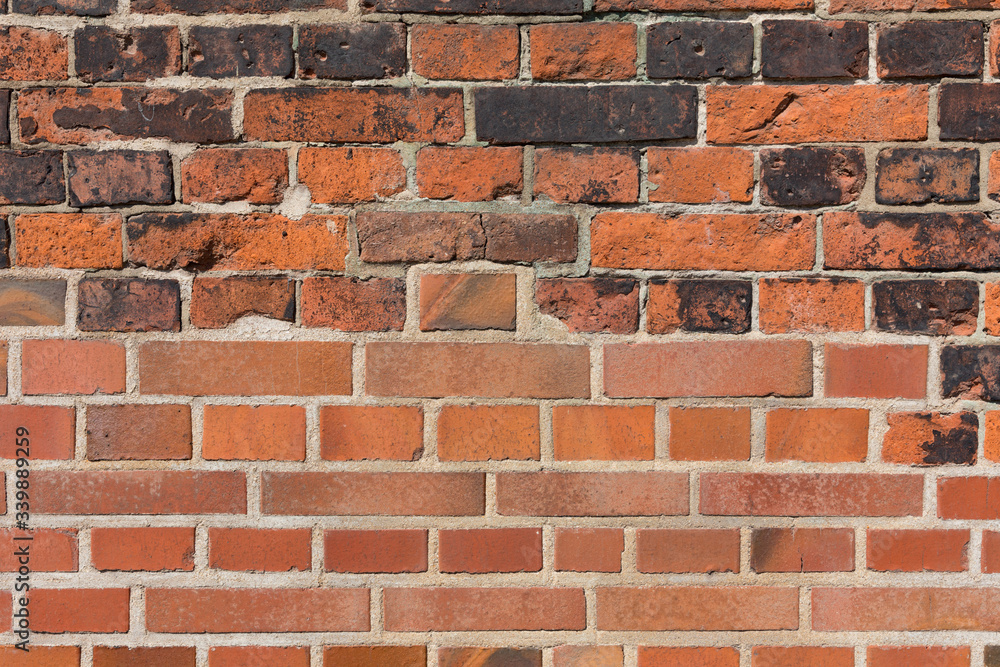 Naklejka premium Backsteinwand aus alten Ziegeln