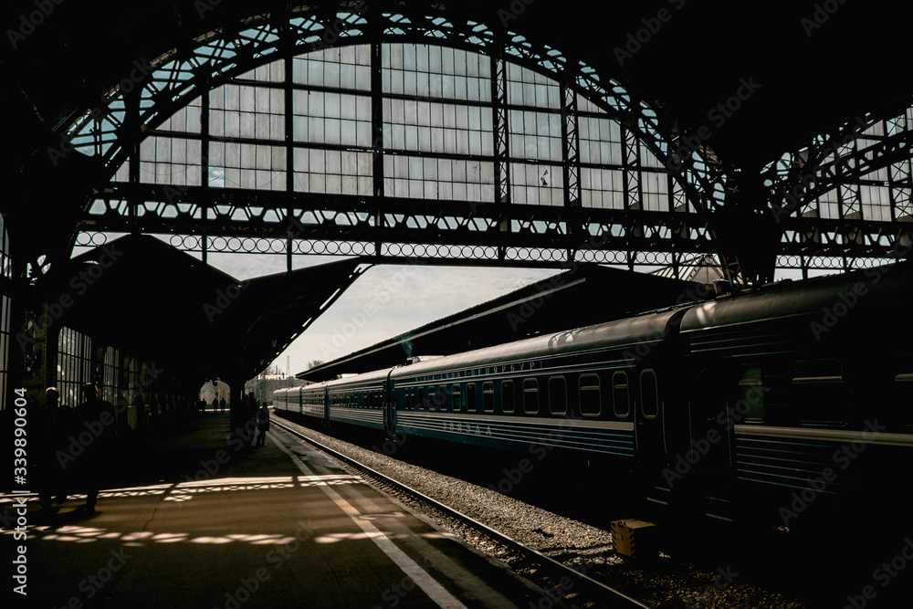 Obraz premium Train station in St. Petersburg, Russia