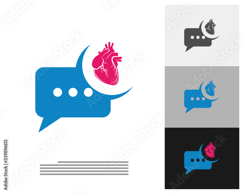 Heart Consult logo vector template, Creative Human Heart logo design concepts