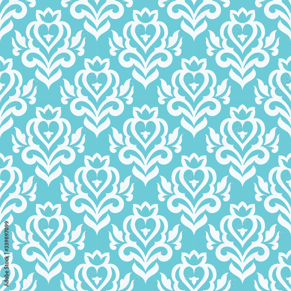 Fototapeta premium Floral seamless vector pattern