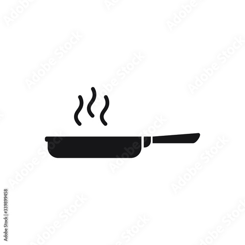 frying pan icon design isolated on white background