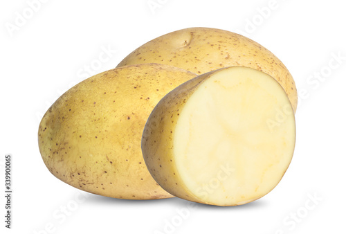 Potato vegetable isolated on white background photo