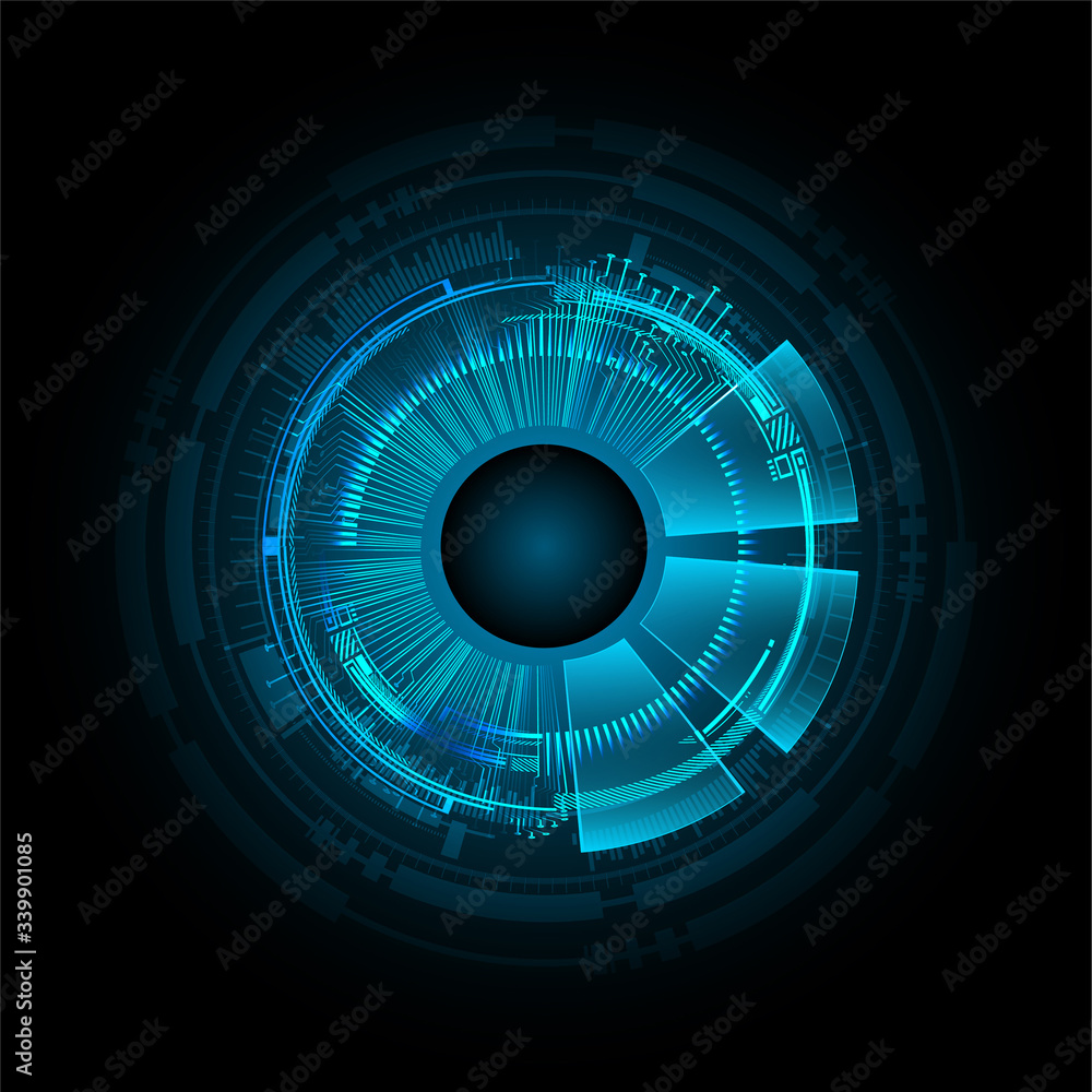 eye cyber circuit future technology concept background eye cyber circuit future technology concept background