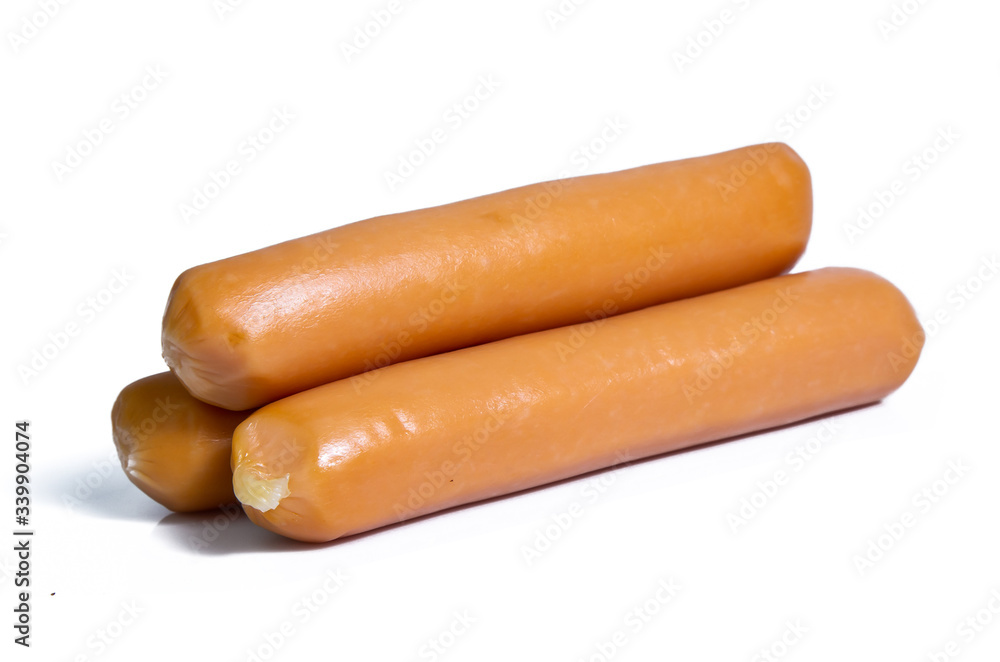 sausage raw isolated on white background sausage raw isolated on white background