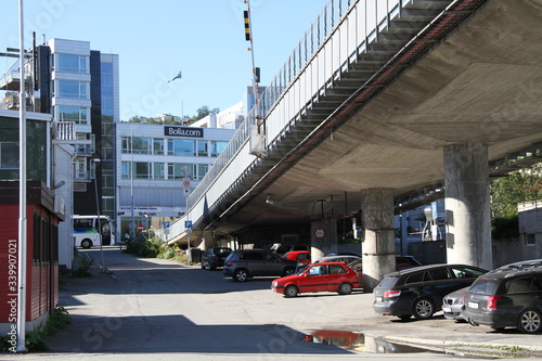 Wallpaper Mural  tromso tromsø  water travel tourism sea coast nature port blue landscape sky harbor architecture europe boatship mountain summer bay view city beautifull  Torontodigital.ca