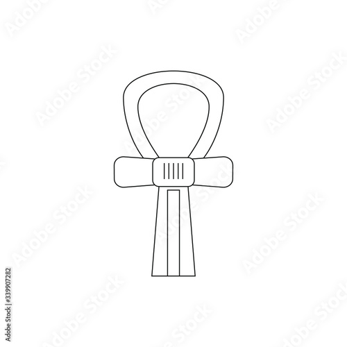 Egyptian cross. illustration for web and mobile design.