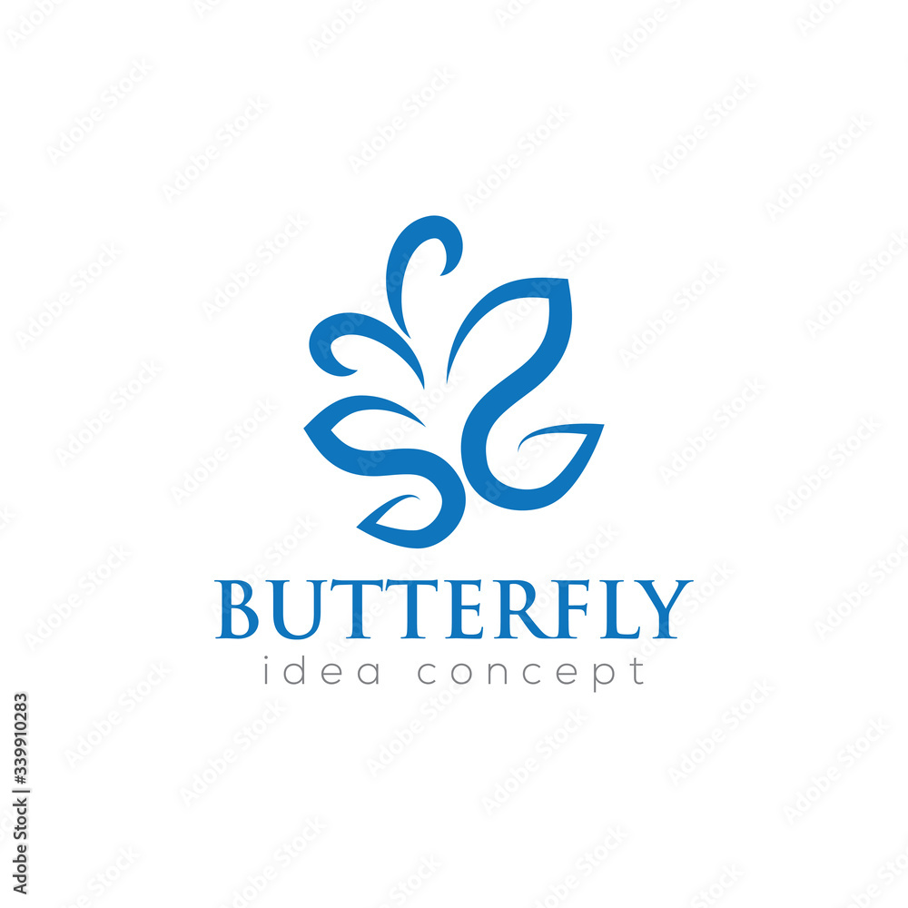 Fototapeta premium Creative Butterfly Concept Logo Design Template