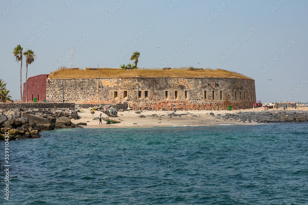Slavery fortress on Goree island, Dakar, Senegal. West Africa.