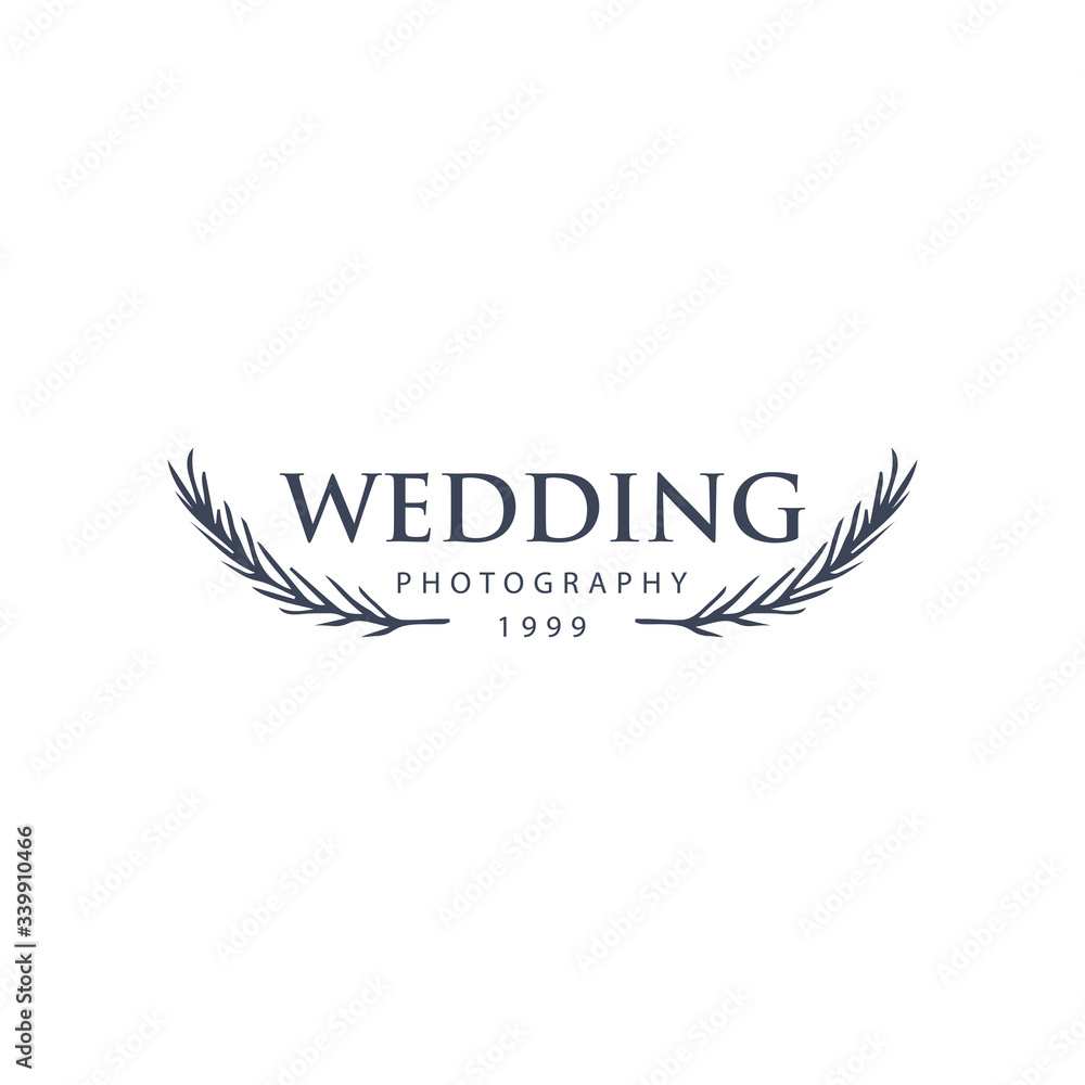 Creative Floral Concept Logo Template, Wedding Photography Creative Floral Concept Logo Template, Wedding Photography