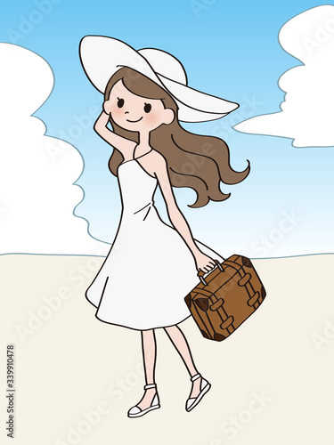 夏の小旅行　背景あり