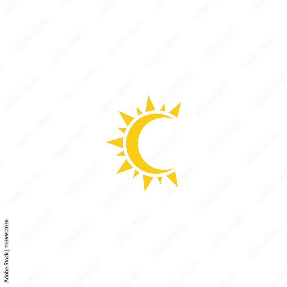 Sun Vector illustration Icon Sun Vector illustration Icon