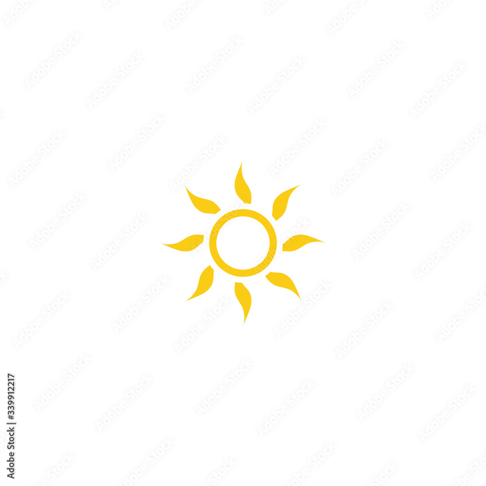 Sun Vector illustration Icon Sun Vector illustration Icon