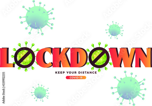 lockdown logo design vector. icon lockdown