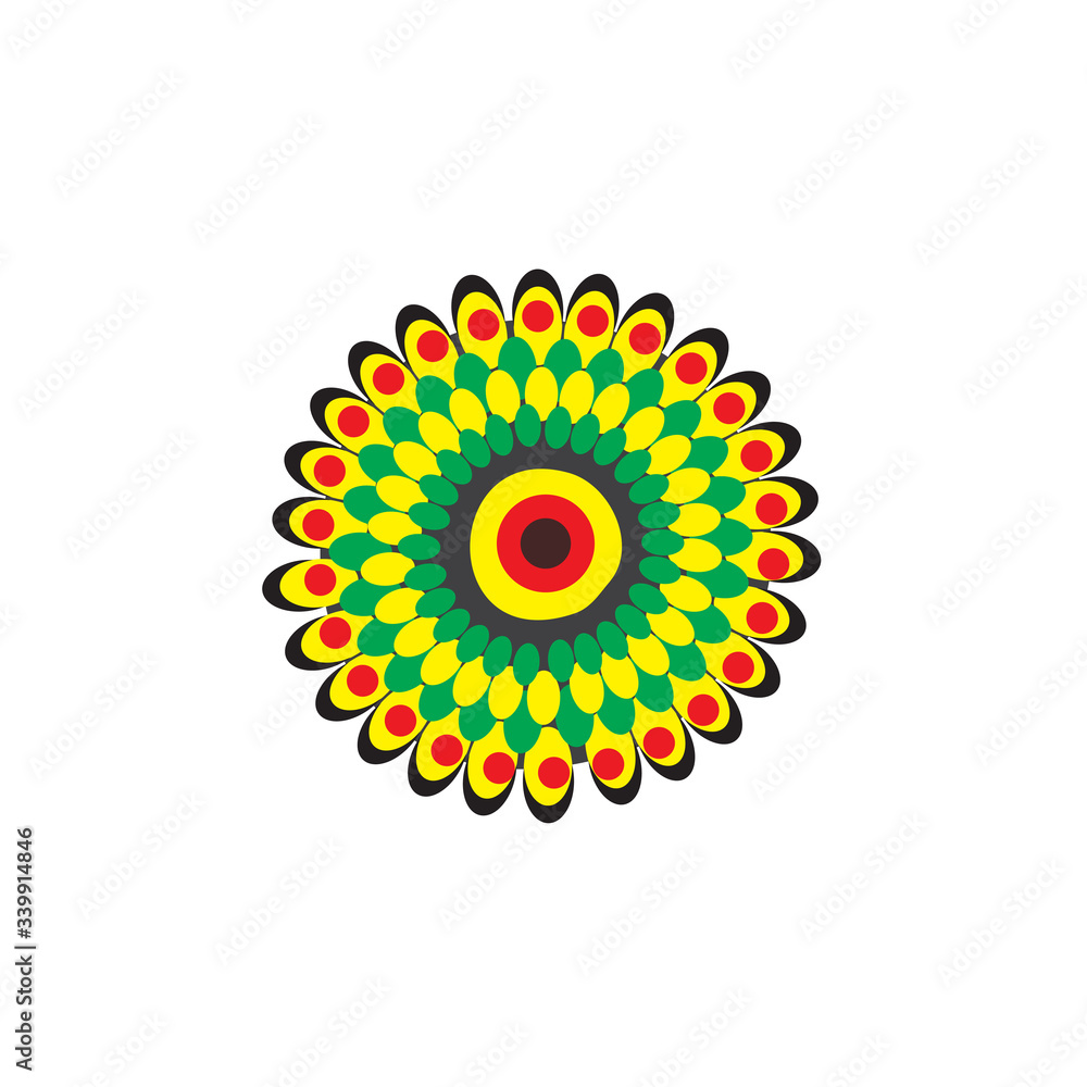 Aboriginal art dots painting icon logo design Aboriginal art dots painting icon logo design