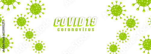 Coronavirus logo template concept editable