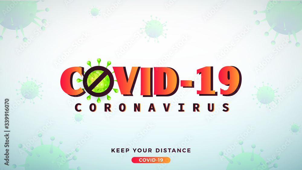 Novel coronavirus covid19 spread outbreak background design