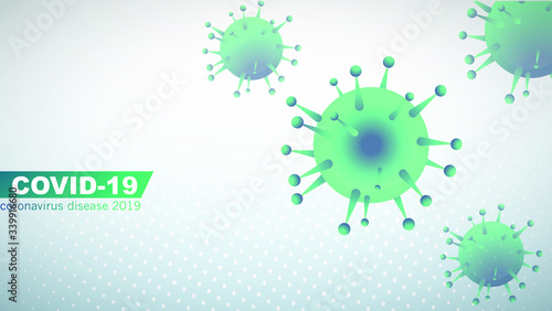 Novel coronavirus covid19 spread outbreak background design