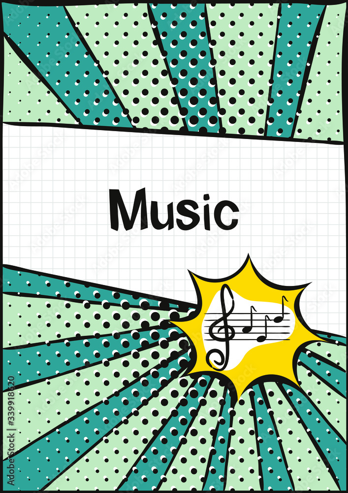Pop Art Music Notes