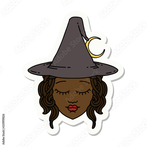 human mage character sticker