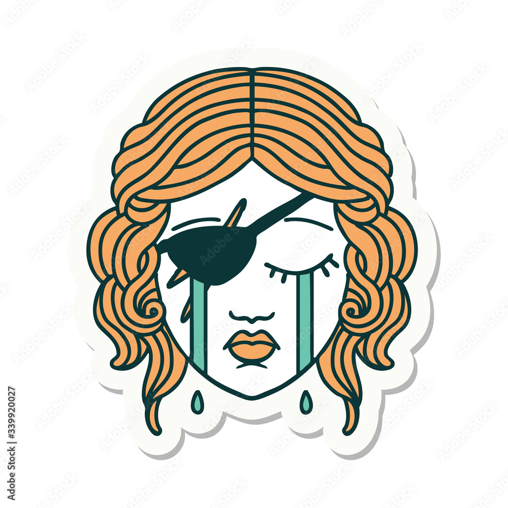 crying human rogue character sticker crying human rogue character sticker
