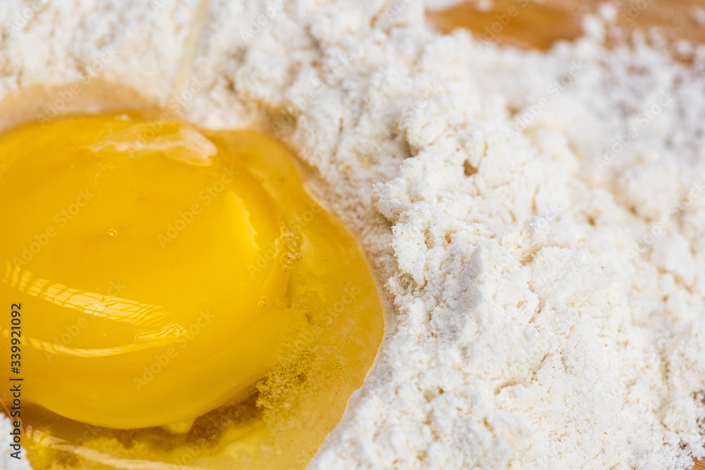flour and egg crust as components of dough preparation flour and egg crust as components of dough preparation