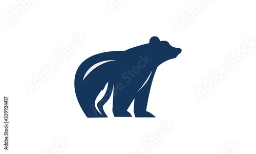bear vector logo design