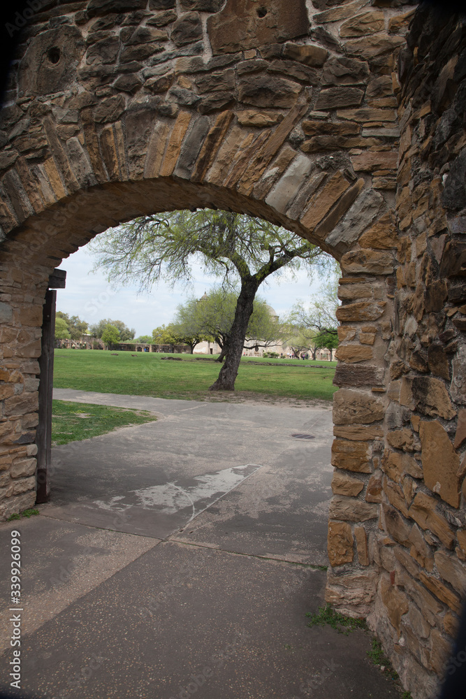 Arched Walkway from a Texas Mission