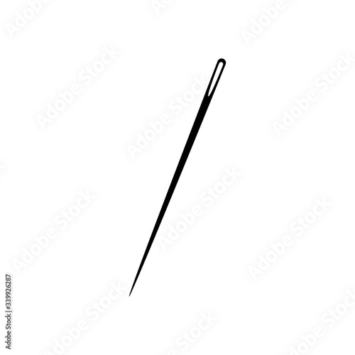 Needle icon in black simple design on an isolated background. EPS 10 vector © Coosh448