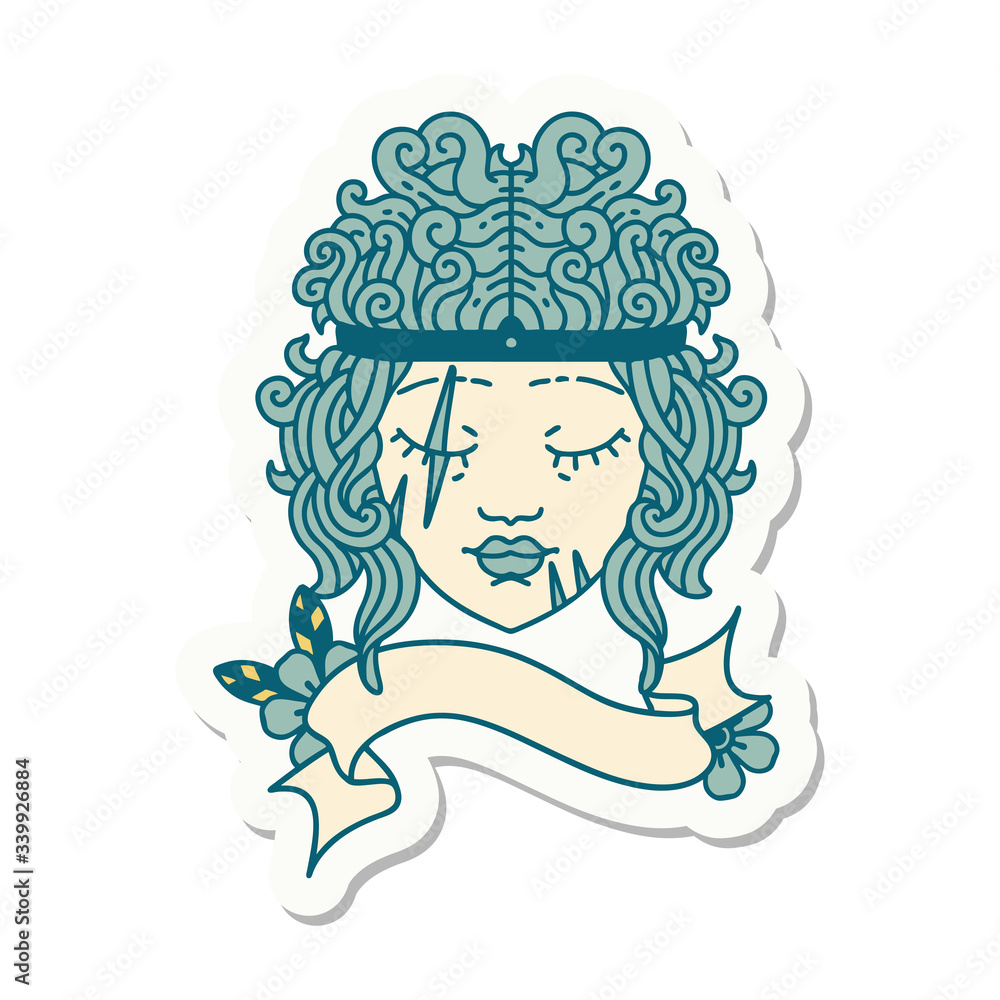 human barbarian character sticker human barbarian character sticker