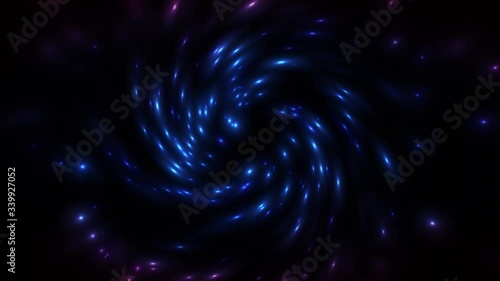 Abstract Halloween Fantasy Witchcraft Storm Fx Background/ 4k animation of an abstract fantasy background with magic particular smoke maelstrom seamless looping