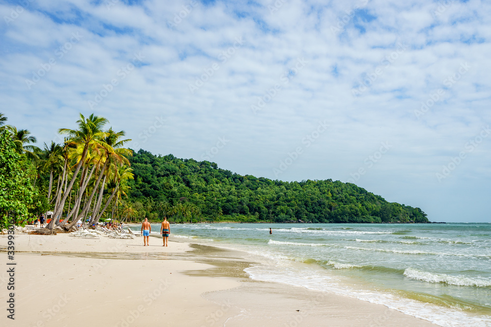 Sao beach on Phu Quoc island, Kien Giang, Vietnam.