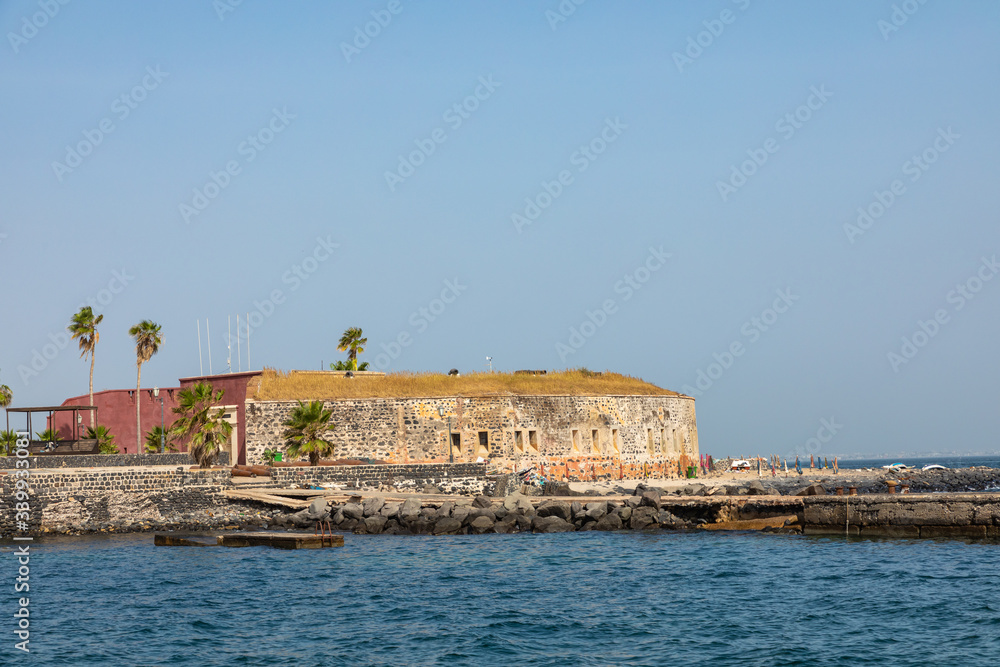 Slavery fortress on Goree island, Dakar, Senegal. West Africa.