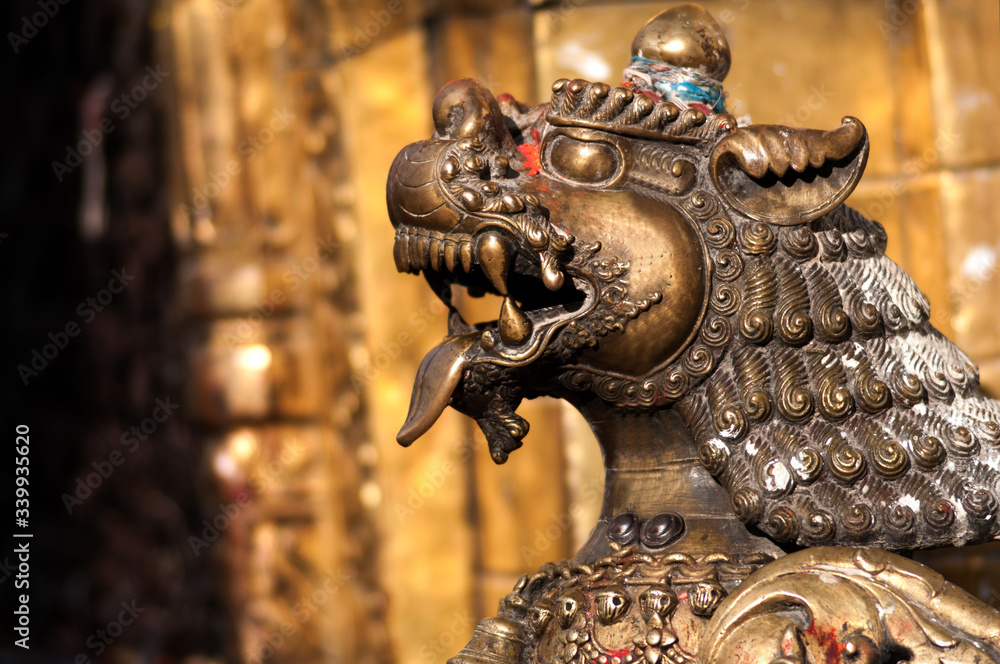 Fototapeta premium sculpture at Shyambhunath Temple, Nepal