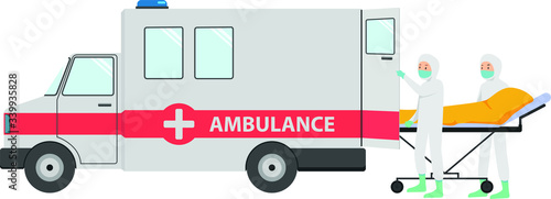 Medical staff are doing a quick respond to the pandemic patients