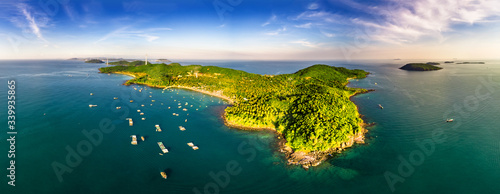 Royalty high quality free stock image aerial view of Thom island in Phu Quoc, Kien Giang, Vietnam © Hien Phung
