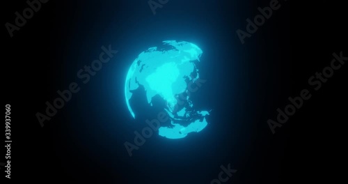 world in HUD design is flickering and turning - let's reboot earth after lock down photo