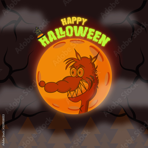 Happy Halloween wolf
