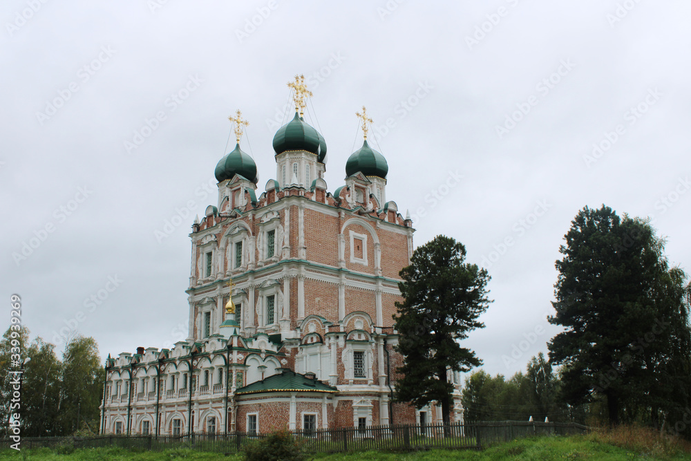 large Cathedral surrounded by greenery large Cathedral surrounded by greenery