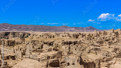 Jiaohe is a ruined city in the Yarnaz Valley  was once the capital of the Jushi Kingdom