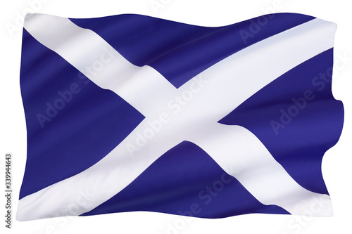 Fényképezés The flag of Scotland